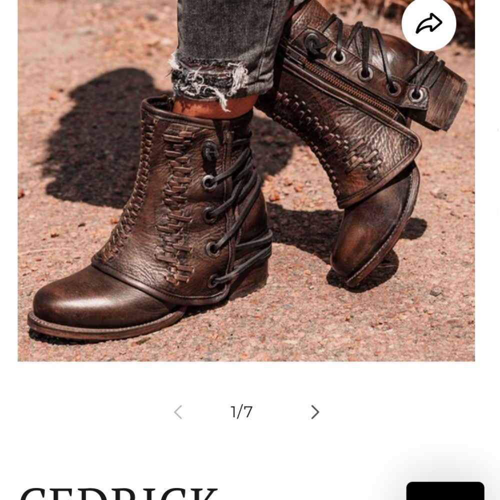 Brown Lace-Up Ankle Boots